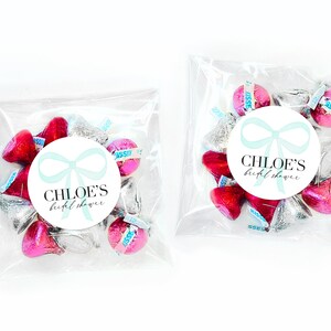 Pink Bow - Bridal Shower Favor Bags - Bridal Shower Wedding Favors ...