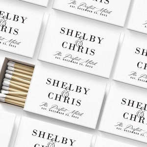 Wedding Shower Matches SET OF 50 - Custom Matches - Wedding Favors - Custom Bridal Shower Favors - Custom Party Favors - Wedding Favor ideas