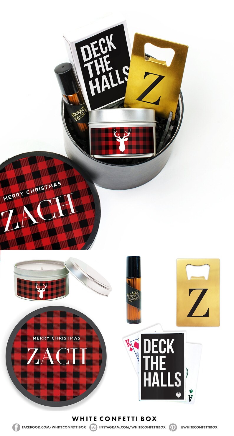 Christmas Gift Set for Him Holiday Gift Box for Him Etsy