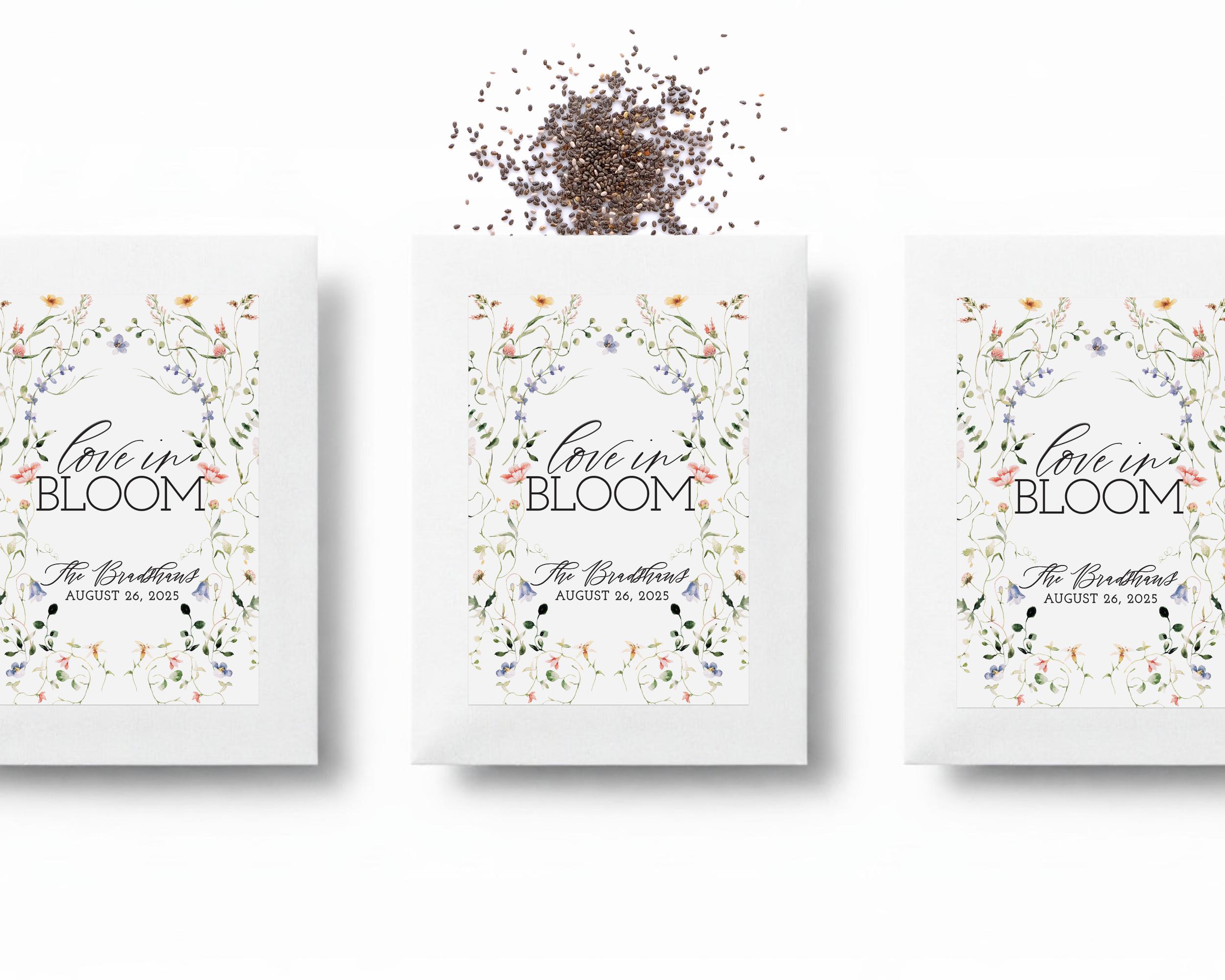 Wildflower Seed Pack Favors