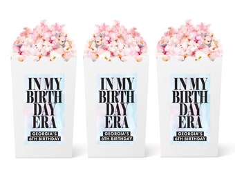 Birthday Era Popcorn Favor Boxes - Eras Tour Party Treat Boxes - Era Party Favor - Birthday Era - Birthday Party Favors - Eras Party Decor