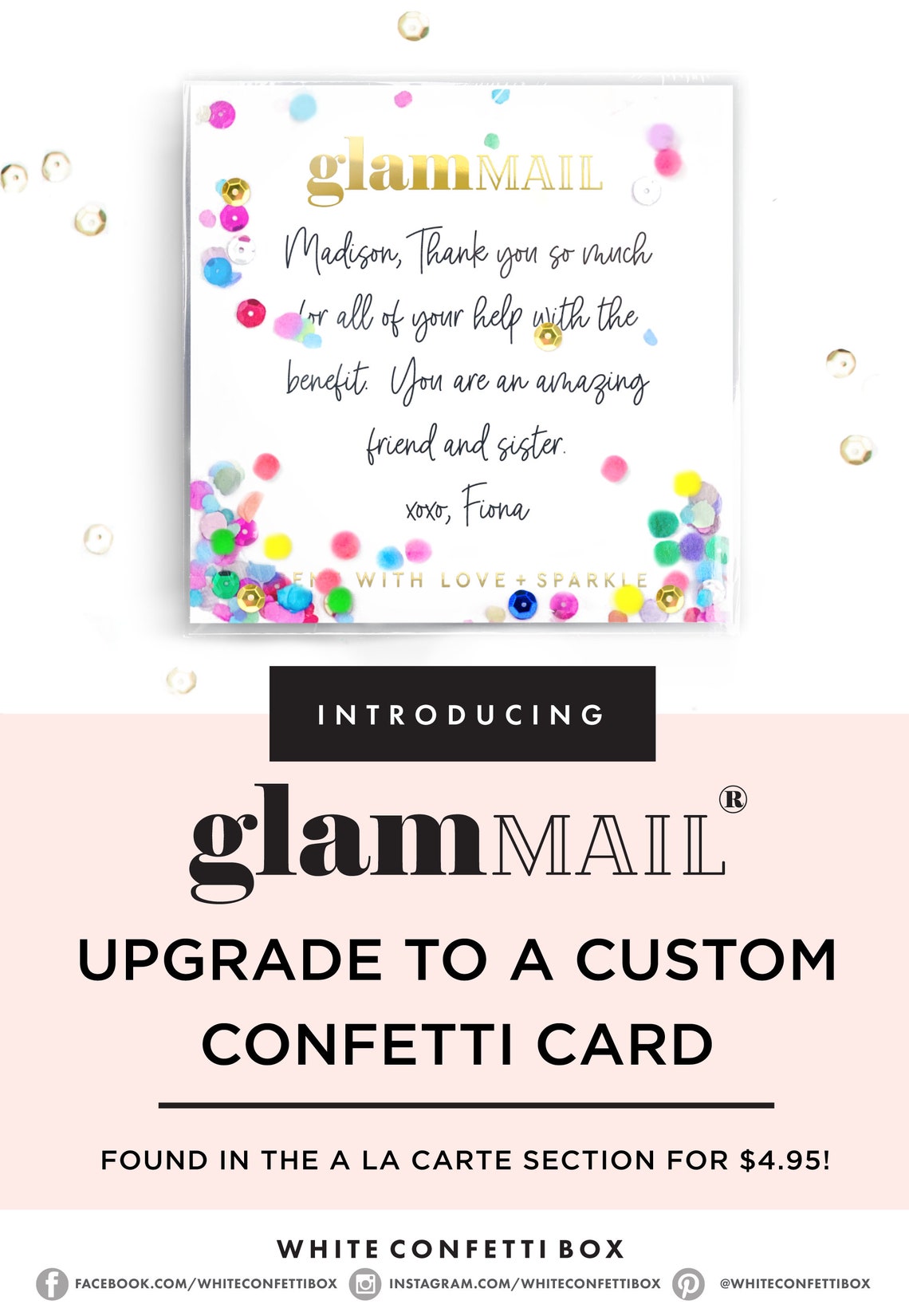 confetti popping out of box