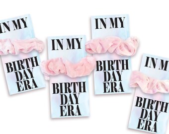 Eras Birthday Party Favor CARD ONLY - Affordable Birthday Party Favors for Girls - In my Birthday Era - Birthday Era - Eras Party Favor