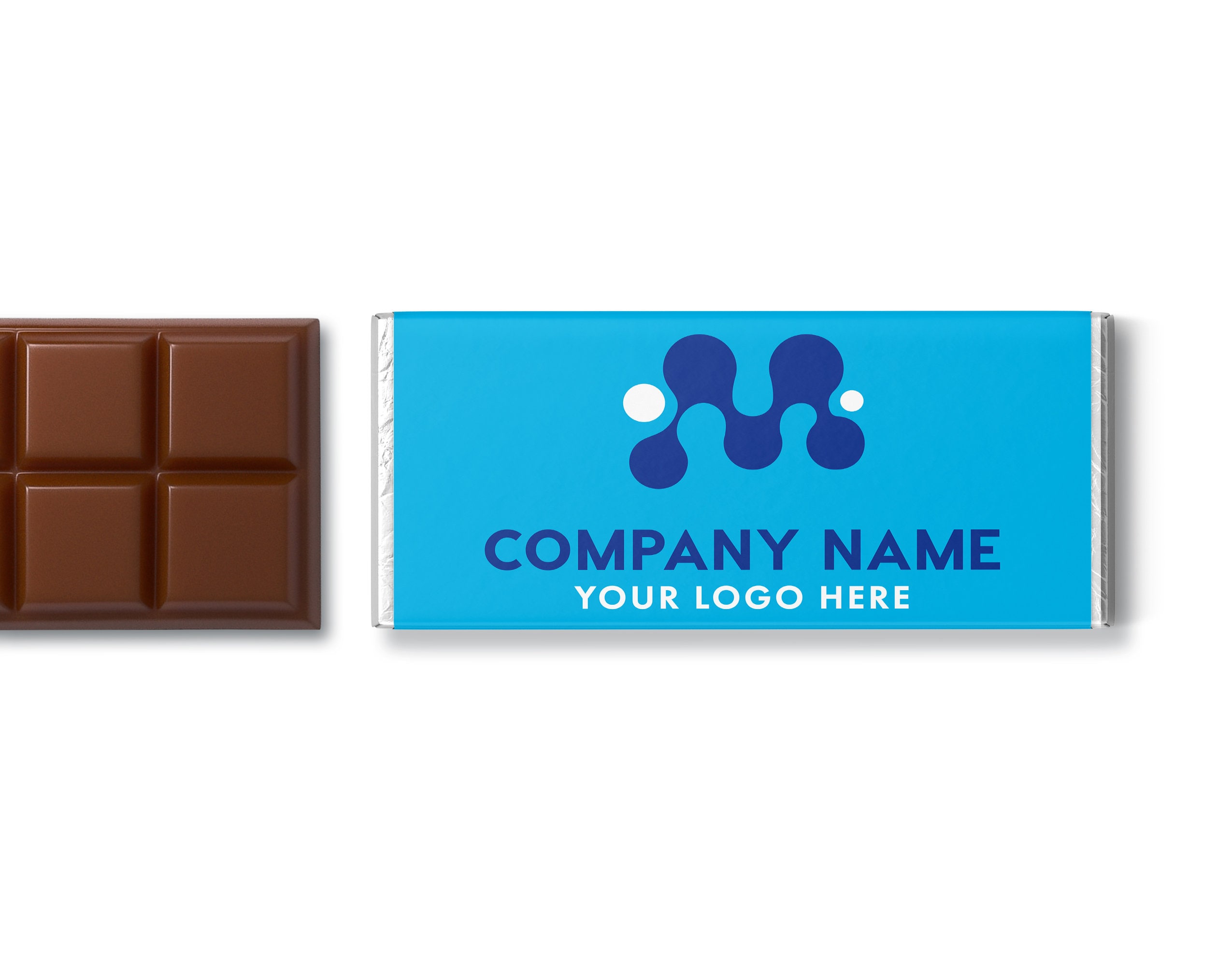 Logo Chocolate Custom WRAPPERS ONLY - Branded Candy Bar Wrappers ...