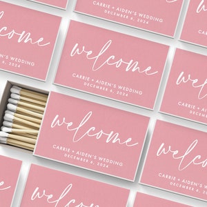 Wedding Matches SET OF 50 - Custom Welcome Favors - Custom Matches - Wedding Favors - Shower Favor - Custom Party Favors - Custom Matchbooks