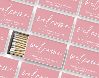 BULK Wedding Matches SET OF 50 - Welcome Gift - Custom Matches - Wedding Favors - Shower Favors - Custom Party Favors - Custom Matchbooks