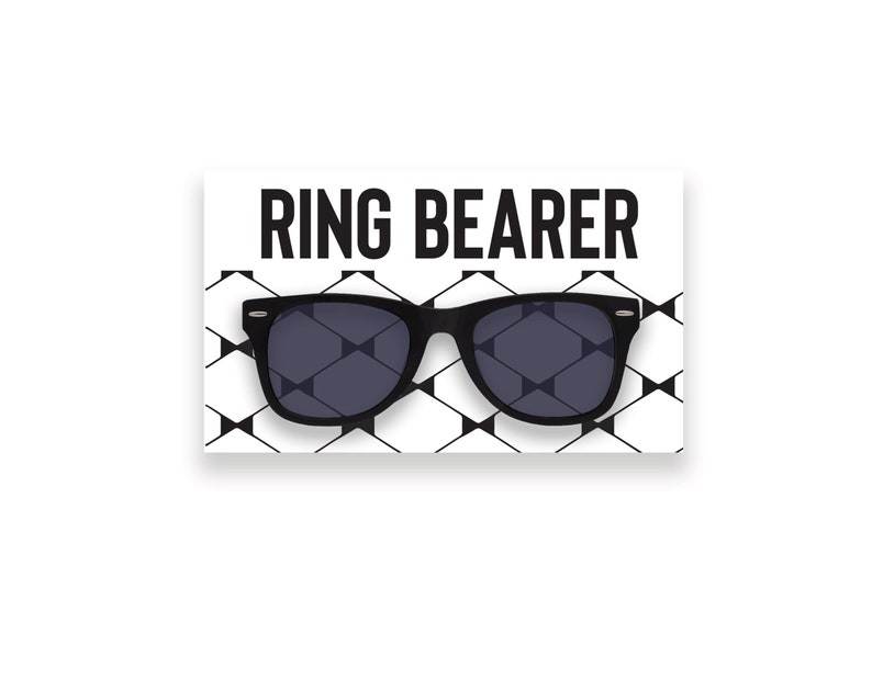 Ring Security Sunglasses Kids Ring Bearer Sunglasses Ring Bearer Gift Childrens Sunglasses Ring Security Glasses Ring Bearer image 2