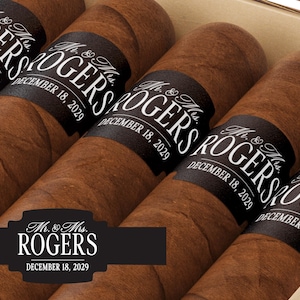 Club Aesthetic BULK Cigar Labels – Country Club – Custom Bridal Shower Favors – Elegant Cigar Labels - Wedding Cigar Labels image 8