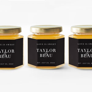 Honey Jar Wedding Favors - Baby Shower Favor for Guests - Bridal Shower Favors - Baby Shower Favor - Baptism Party Favor - Event Favor Honey