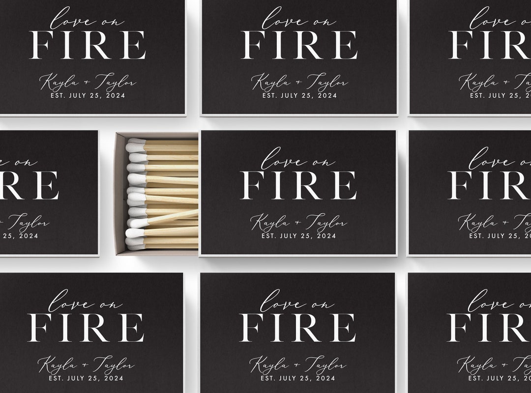 Custom Wedding Matches SET OF 50 Custom Matches the Perfect Match