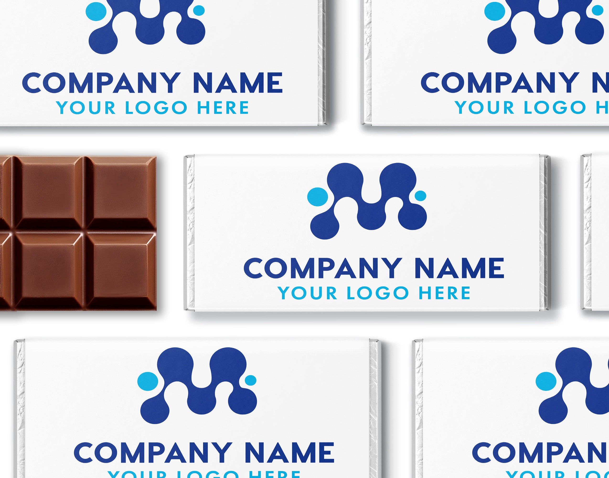 Logo Chocolate Custom WRAPPERS ONLY - Branded Candy Bar Wrappers ...