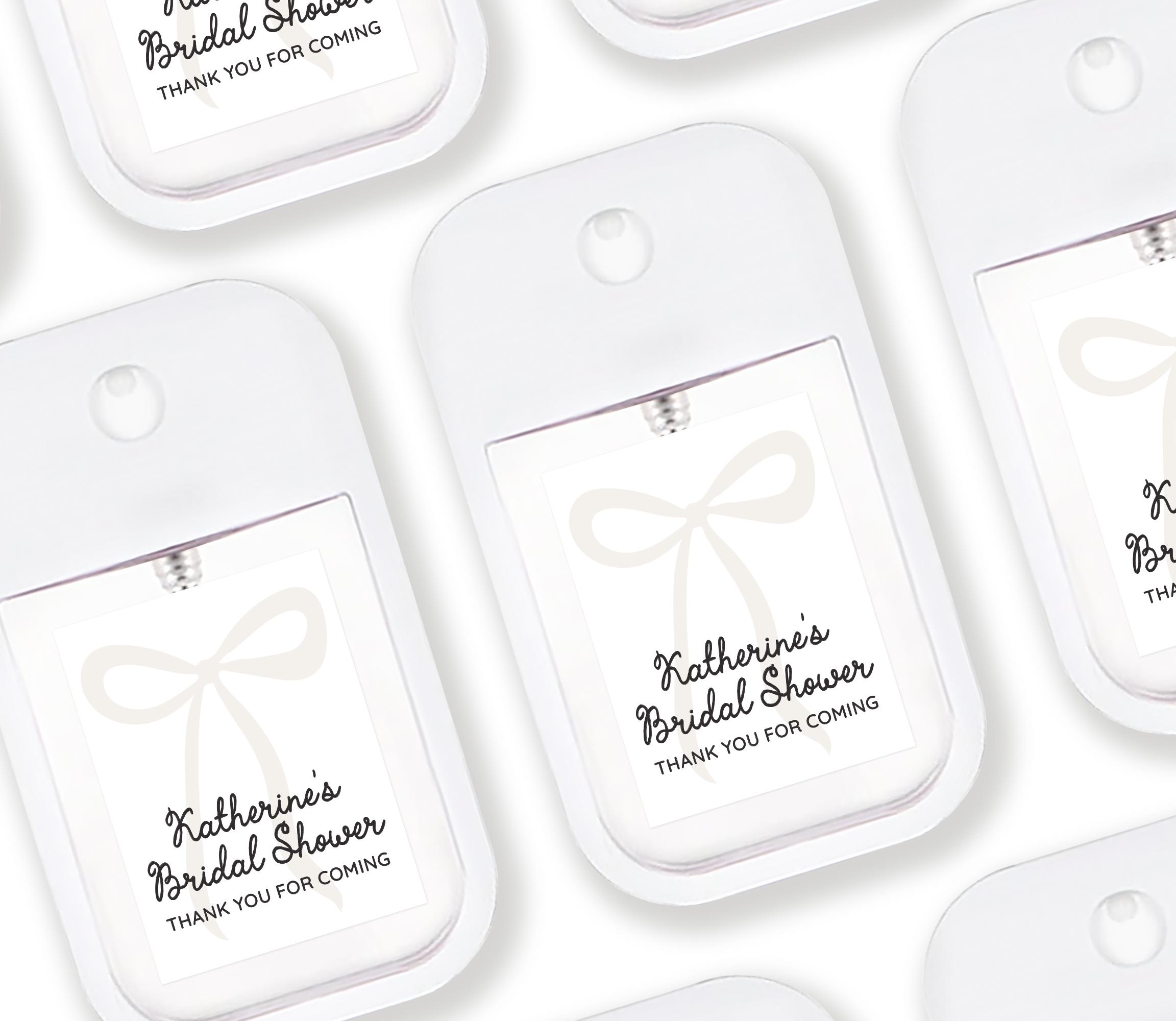 Schleife Brautparty Handdesinfektionsmittel Gefälligkeiten - Individuelle Dusche Gefälligkeiten - Kokette Schleife Brautparty Gefälligkeiten - Trendy Brautparty - Schleife Thema Dusche
