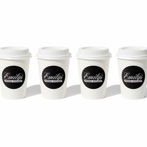 Classic Coffee Theme Baby Shower - Cafe Bebe Coffee Cup Favor - Baby is Brewing Shower Favor - Coffee Cup - 2.5" Coffee Shower Label immagine 9