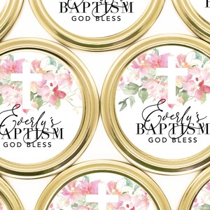 Confirmation Candle Favors - First Communion Favors for Guests - Christian Candle - BULK Candle Favors - Baptism Keepsake Gold Candle Tin bild 6