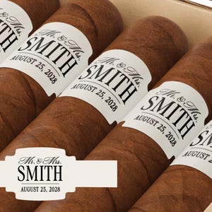 Club Aesthetic BULK Cigar Labels – Country Club – Custom Bridal Shower Favors – Elegant Cigar Labels - Wedding Cigar Labels image 16
