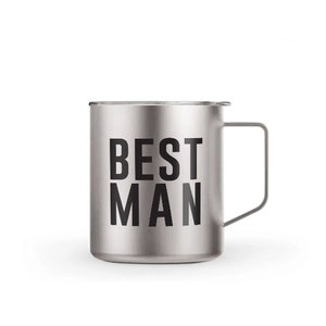 Groomsman Stainless Steel Mug Best Man Gift Idea Best Man Gift Asking Groomsman Groomsman Ask Gift Usher Gift White Confetti Box image 4