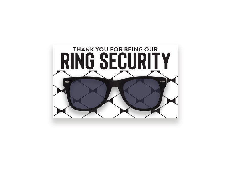 Ring Security Sunglasses Kids Ring Bearer Sunglasses Ring Bearer Gift Childrens Sunglasses Ring Security Glasses Ring Bearer image 5