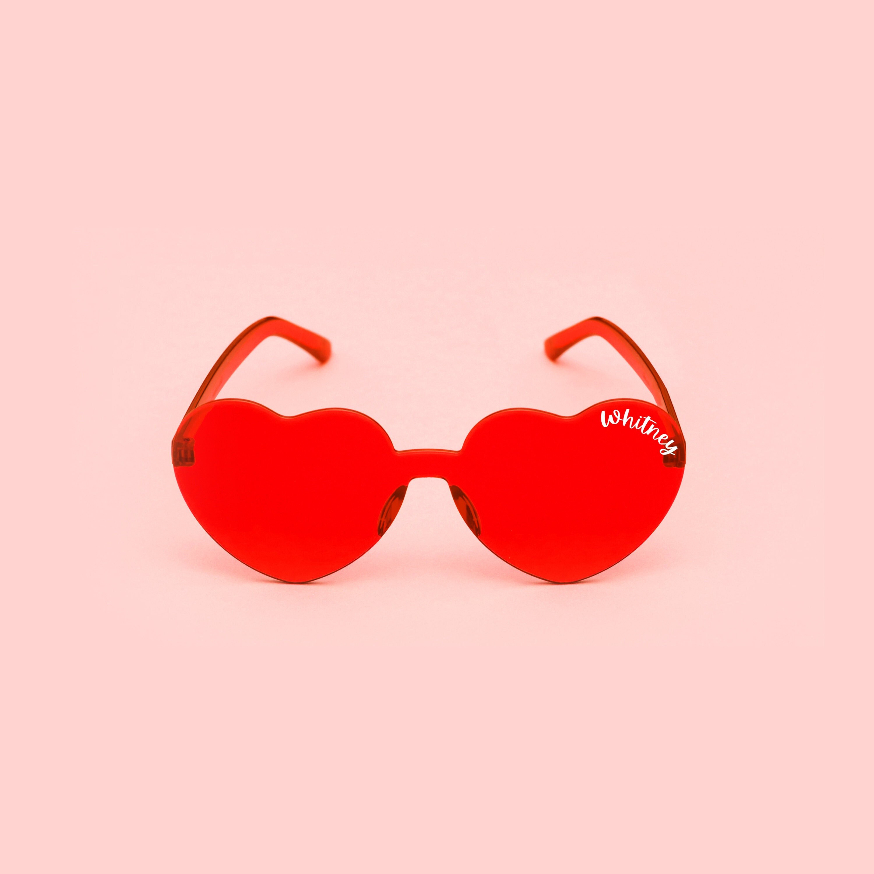 Heart shaped glasses. Heart shaped glasses