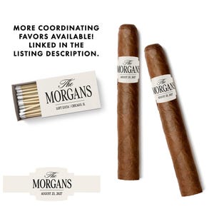 Club Aesthetic BULK Cigar Labels – Country Club – Custom Bridal Shower Favors – Elegant Cigar Labels - Wedding Cigar Labels image 5