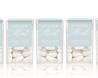 EngageMINT Custom Labels - Wedding Favor Custom Labels - Mint To Be Wedding Favors - Wedding Favor Custom Labels - EngageMINT - LABELS ONLY