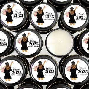 BULK Graduation Candle Favors - Graduation Party Favors - Affordable Graduation Favors - 2025 Grad Candle Favor - Personalized Favors