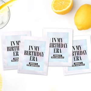 Birthday Era Party Favors - Era's Birthday Party Favor - Lemonade Pouches SET - Kid Party Favor - In my Birthday Era - BULK Birthday Favor