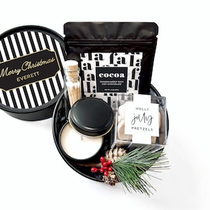 Hot Chocolate Gift Set - Corporate Gift Idea - Holiday Gift Set - Gifts under 25 - Christmas Gift Idea - Personalized Christmas Gift Basket