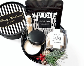 Hot Chocolate Gift Set - Corporate Gift Idea - Holiday Gift Set - Gifts under 25 - Christmas Gift Idea - Personalized Christmas Gift Basket