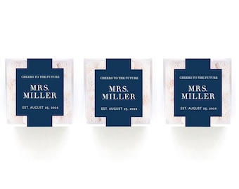 Wedding Favor Boxes - Bridal Shower Favors - Baby Shower Favors - Favor Boxes - Personalized Favor Boxes - Clear Candy Cube SET