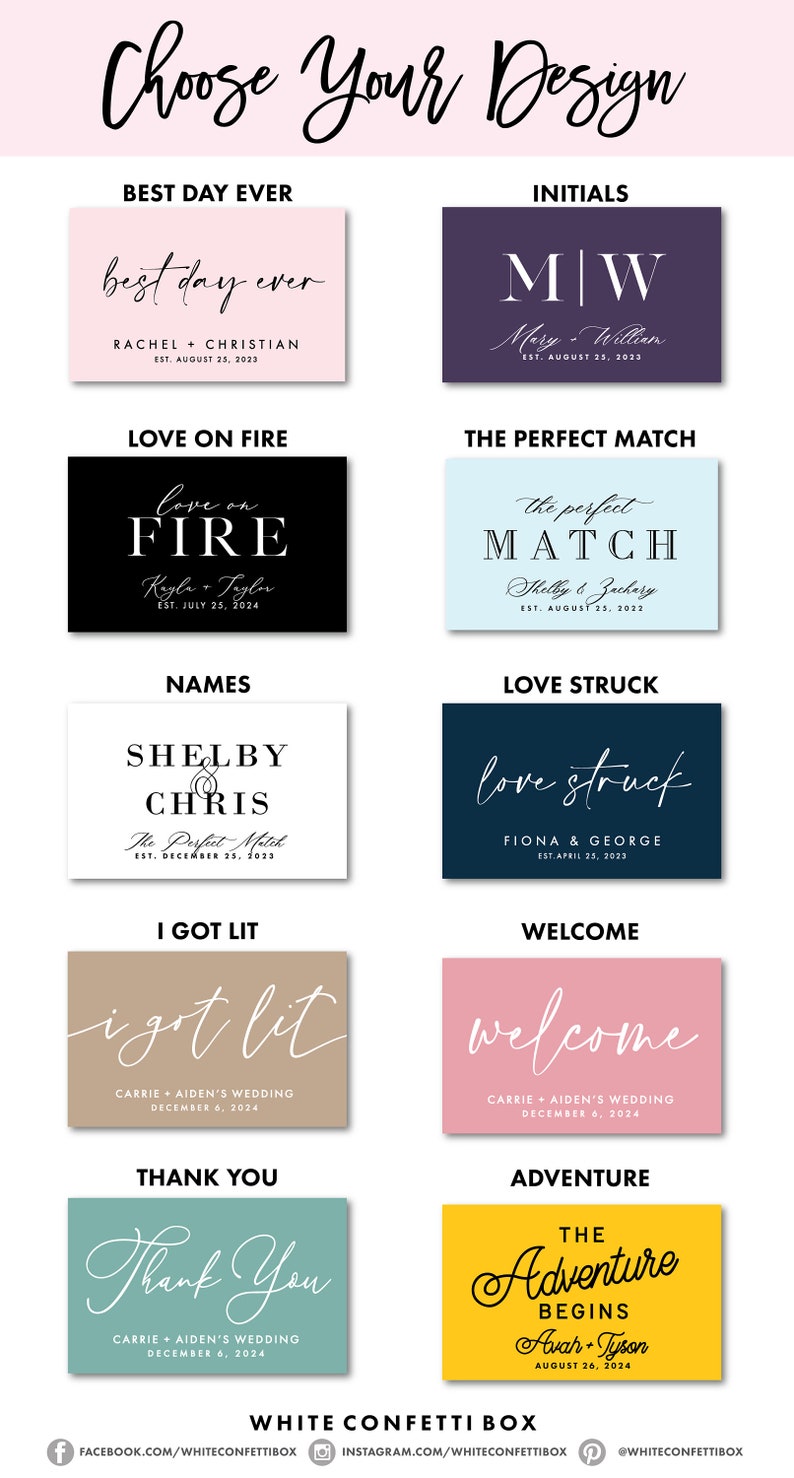 BULK Wedding Matches SET OF 50 Custom Matches Love on Fire Etsy
