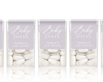 Baby Shower Favor Idea - Custom Baby Shower Labels - Thank You Baby Shower Favor - Baby Shower Favor Idea - Custom Mint Labels - LABELS ONLY