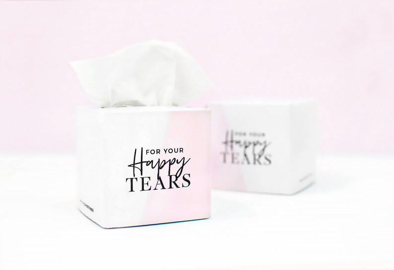 For Your Happy Tears Tissues Minitissue Box With Tissues | Etsy