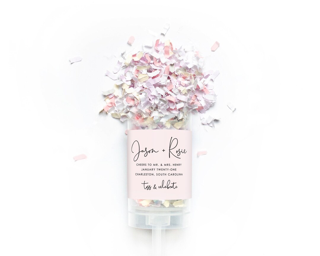 Wedding Confetti Poppers Bulk Wedding Favor Confetti Push Pop Wedding