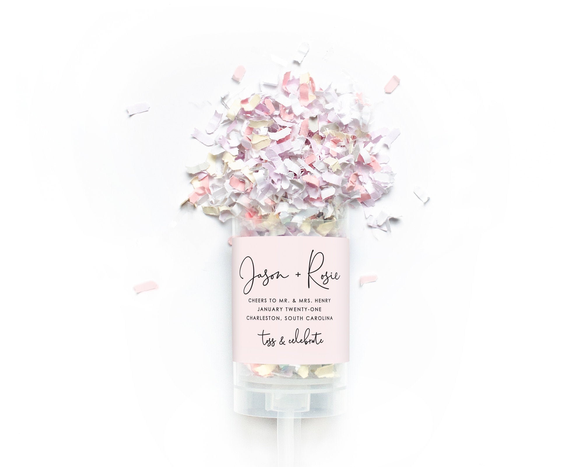 Wedding Confetti Poppers Bulk Wedding Favor Confetti Push Pop