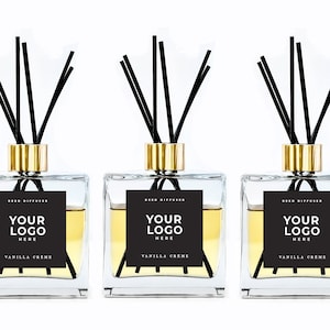 Reed Diffuser - Custom Logo BULK - Apartment Community Move In Gift - Realtor Gift - First Home - Custom Move In Gift - Corporate Gift
