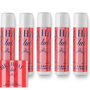 Birthday Club Lip Balm - Beach Birthday Favors - Birthday Club - Custom Lip Balms SET - Champagne Coupe - Palm image 12