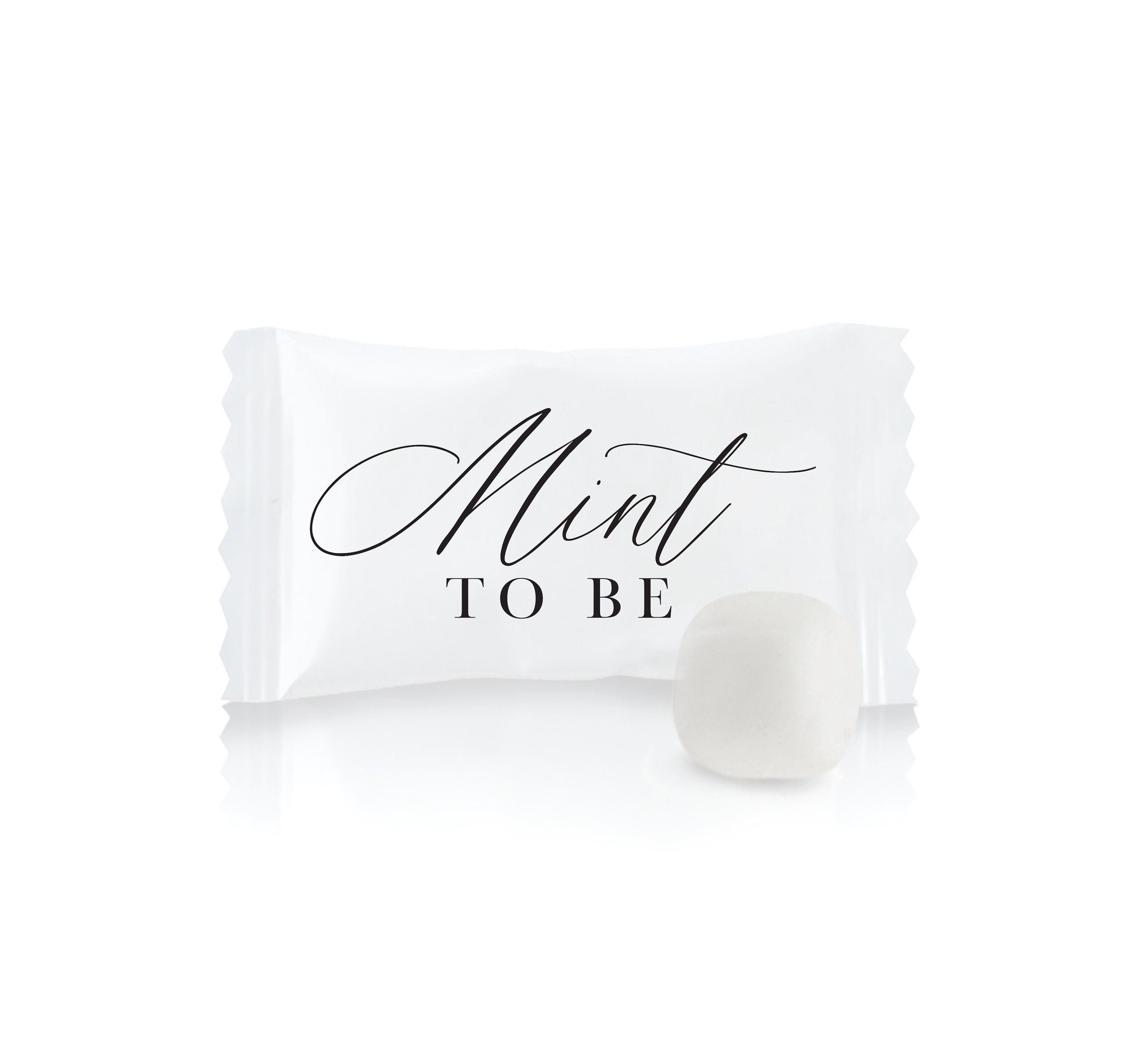 Mint To Be White Mints BULK SETS - Weiße Buttermints - Preiswertes Hochzeitsgeschenk - Einzeln verpackte Hochzeitssüßigkeiten - Hochzeitsminze