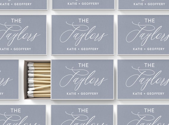 Custom Wedding Matches SET OF 50 - Affordable Wedding Matches - Wedding Favors - Shower Favors - Custom Party Favors - Wedding Favor Ideas