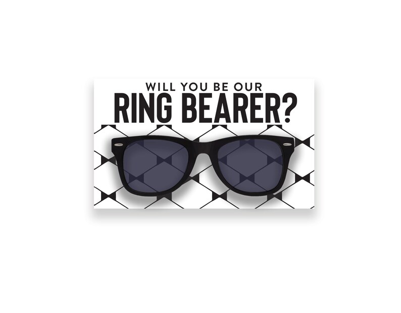 Ring Security Sunglasses Kids Ring Bearer Sunglasses Ring Bearer Gift Childrens Sunglasses Ring Security Glasses Ring Bearer image 1