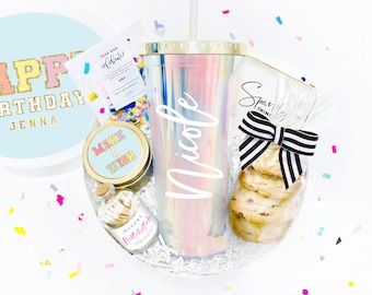 Birthday Gift - Birthday Gifts For Her - White Confetti - Happy Birthday - Birthday Gift Box - Birthday Box - Birthday for Her - Custom Gift