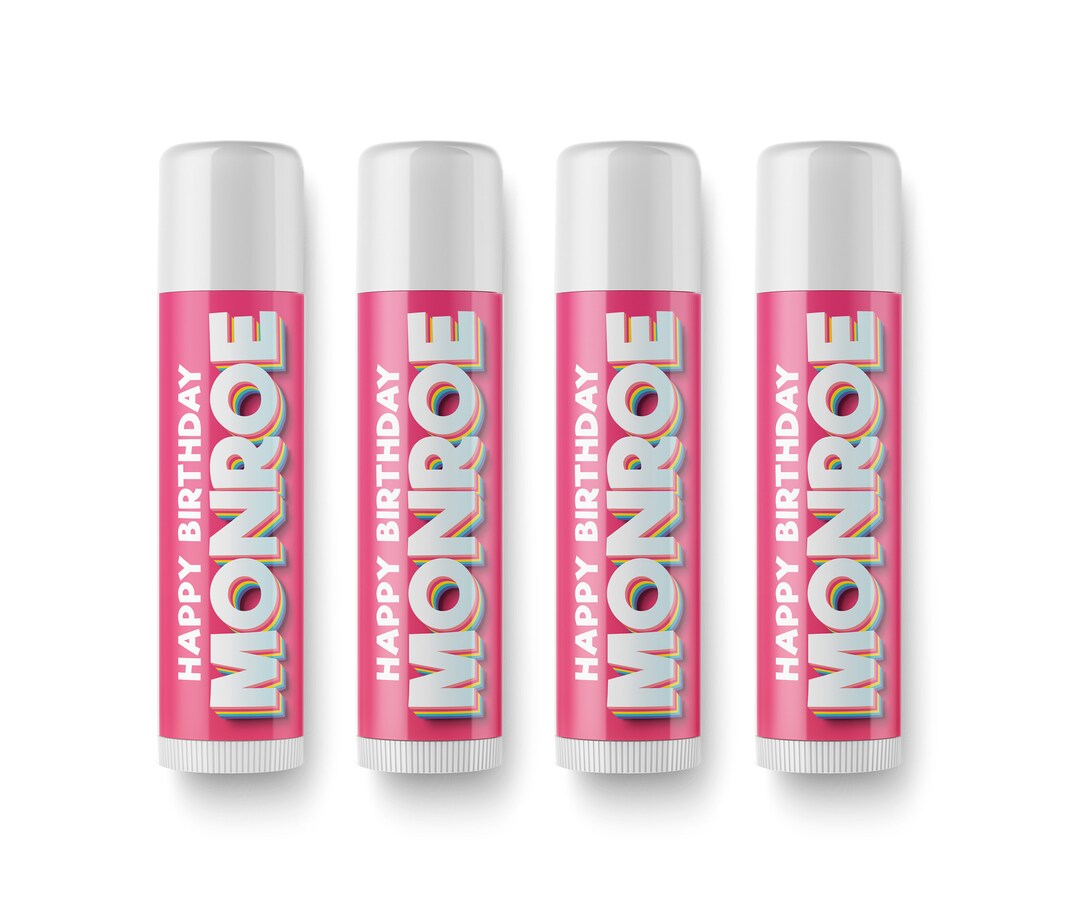 Birthday Lip Balm Favors Girls Birthday Lip Balm Party Favor