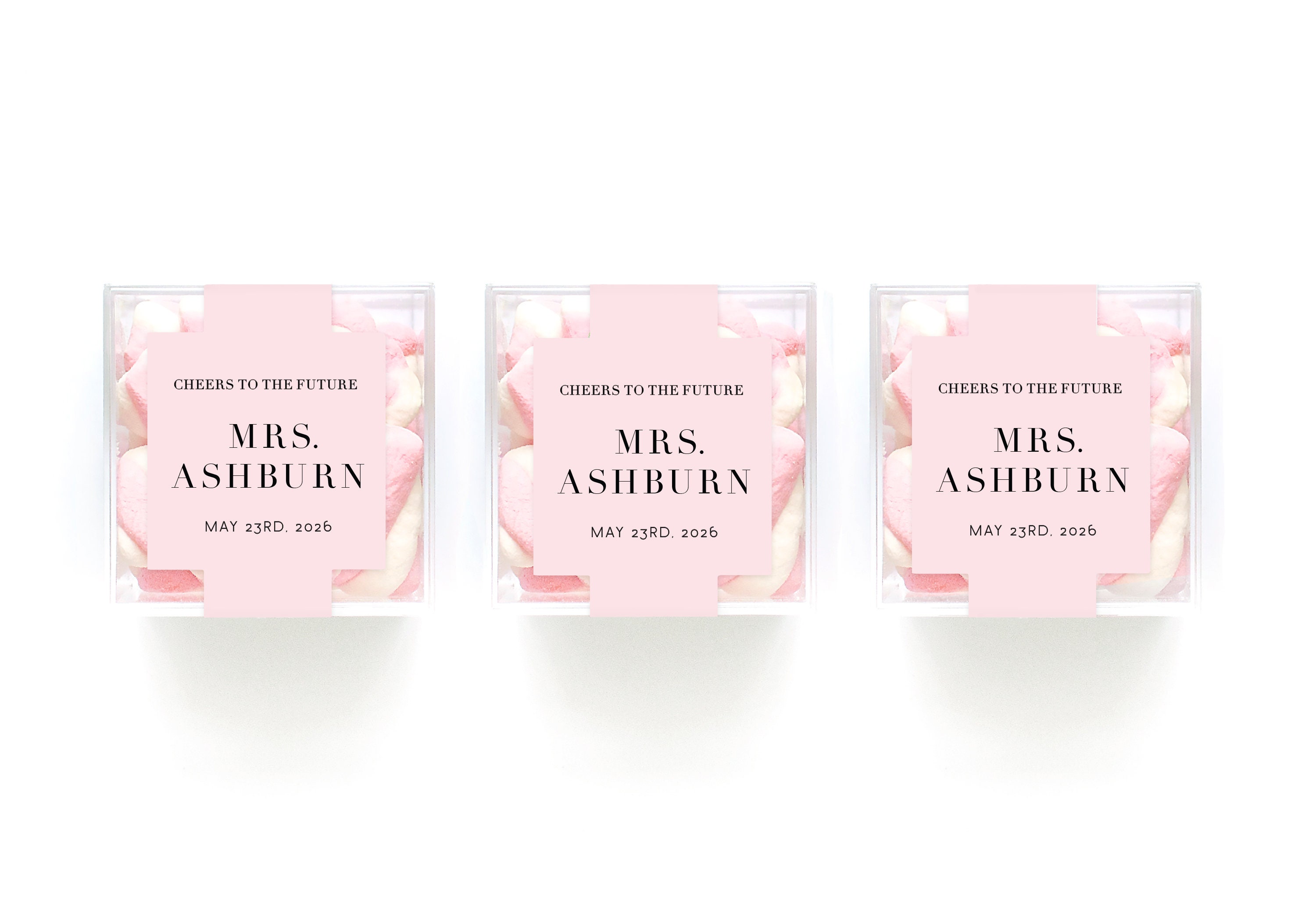 Wedding Shower Favors - Baby Shower Favors - Wedding Favor Boxes - Favor Boxes - Personalized Favor Boxes - Clear Candy Cube - SET OF 10