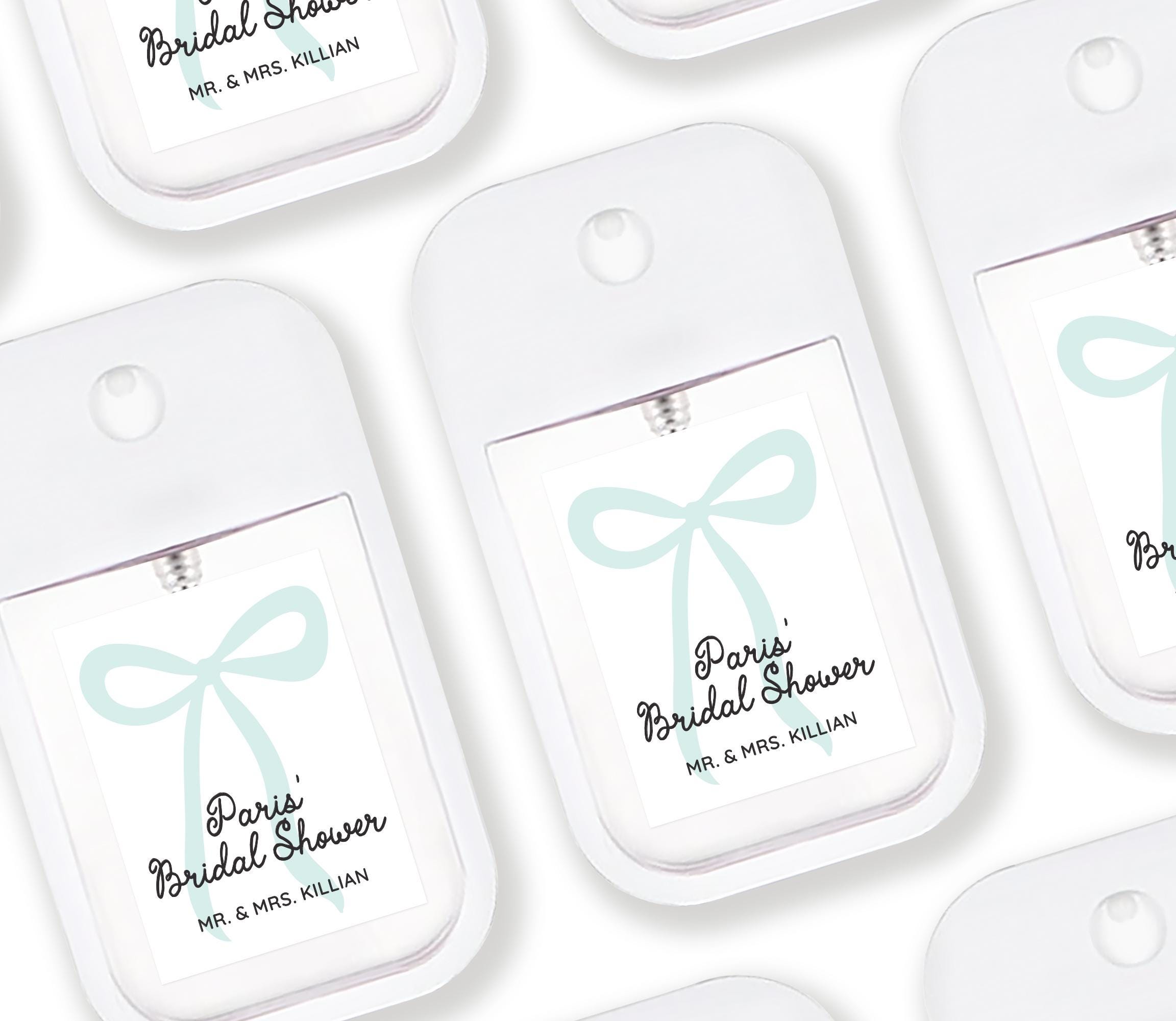 Schleife Brautparty Handdesinfektionsmittel Gefälligkeiten - Individuelle Dusche Gefälligkeiten - Kokette Schleife Brautparty Gefälligkeiten - Trendy Brautparty - Schleife Thema Dusche