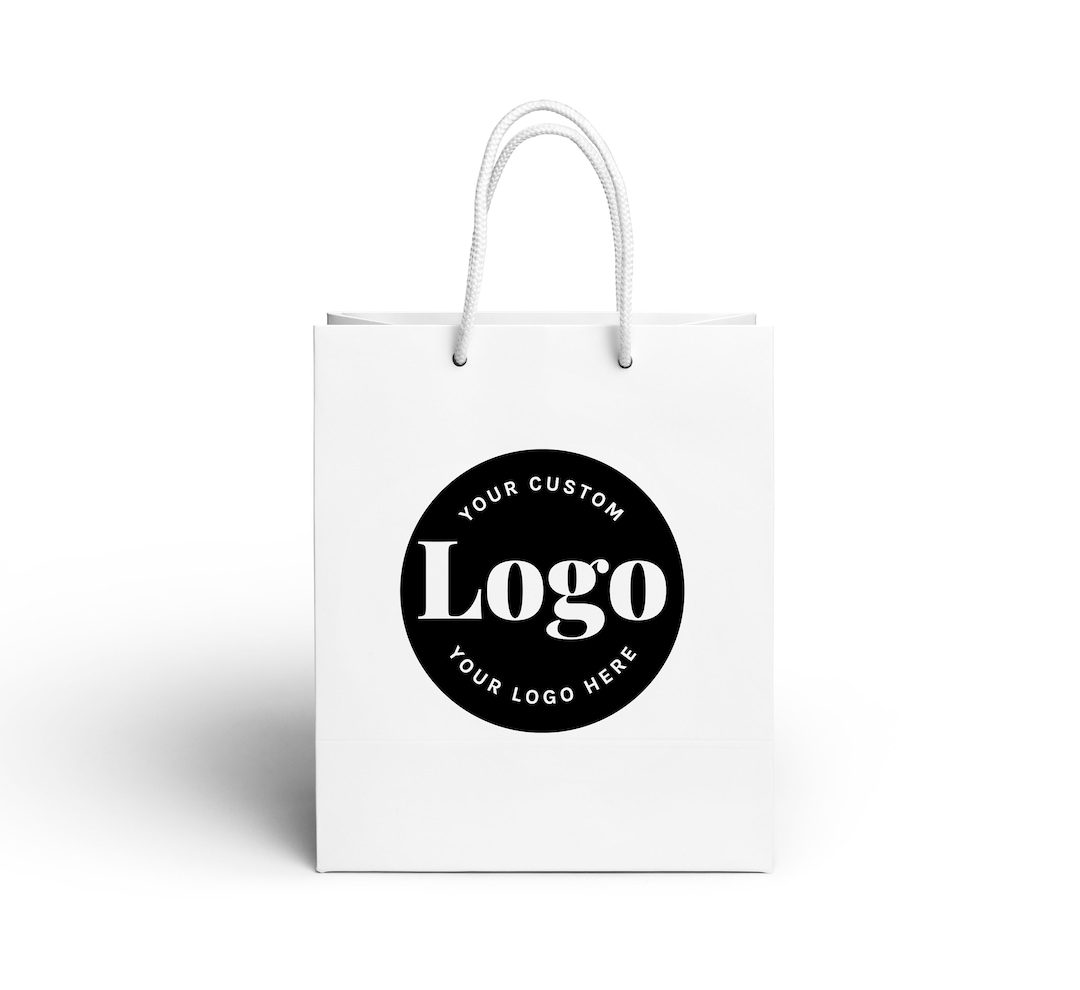 Custom Logo Gift Bags Your Logo Here Bags SET OF 10 Affordable