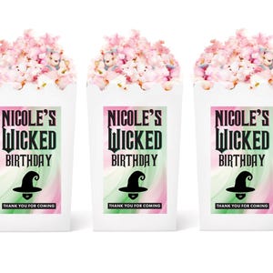 Good Witch Party Favors - SET OF Treat Boxes - Girls Birthday Party Favors - Defy Popcorn Boxes -Party Favor Ideas - Witch Birthday Favors
