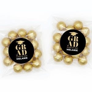 Graduation Favor Bags + Labels - Class of 2026 Graduation Stickers - Affordable Graduation Favor Label - Grad Favor Idea - Graduation Favors image 12