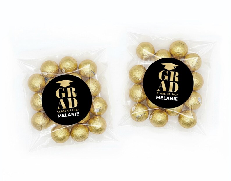 Graduation Favor Bags + Labels - Class of 2026 Graduation Stickers - Affordable Graduation Favor Label - Grad Favor Idea - Graduation Favors image 12