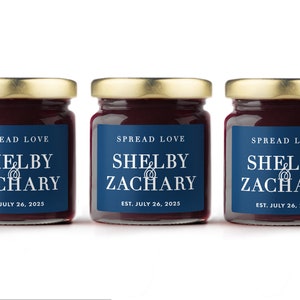 BULK Bridal Shower Favors - Blueberry Jam - Wedding Favors BULK - Party Favors - Baby Shower Favor - Birthday Favor - Wedding Favors