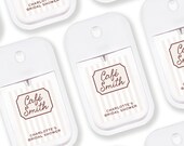 Cafe Theme - Love Is Brewing Bridal Shower Hand Sanitizer Favors - French Café Bridal Shower Favor - Coffee Theme - Personalized Café Name