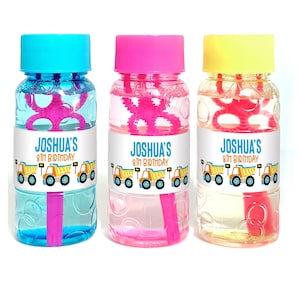 Dump Truck Party Favor - Kids Party Favor - Construction Party Favor - Kid&#39;s Birthday Bubbles - Birthday Party Favor - Construction Birthday